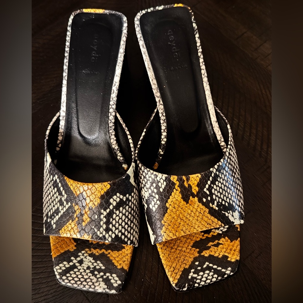 Aeyde  lizard sandals mules